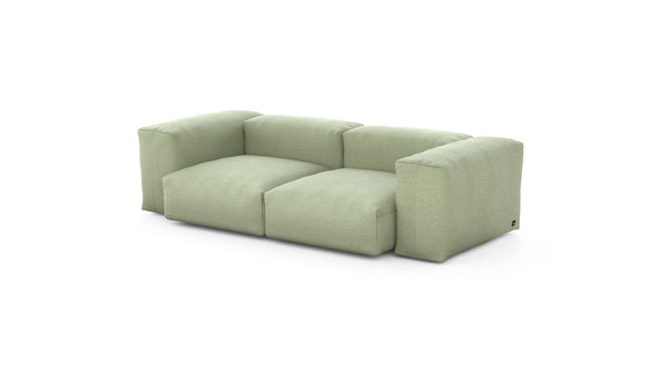 Preset two module sofa - linen - olive - 230cm x 115cm