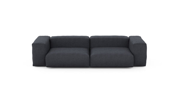 Preset two module sofa - herringbone - dark grey - 272cm x 115cm
