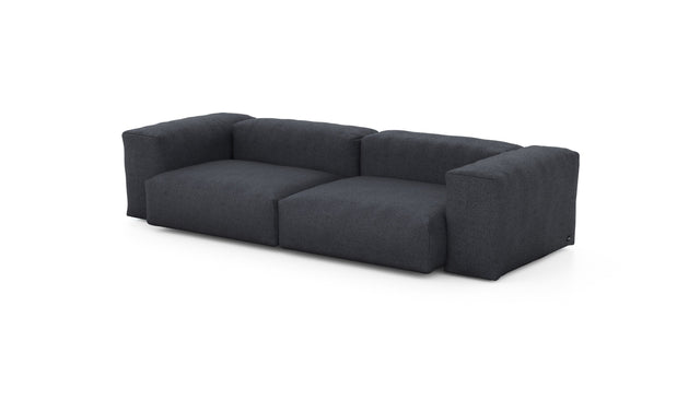 Preset two module sofa - herringbone - dark grey - 272cm x 115cm