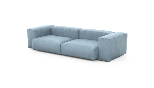 Preset two module sofa - herringbone - light blue - 272cm x 115cm