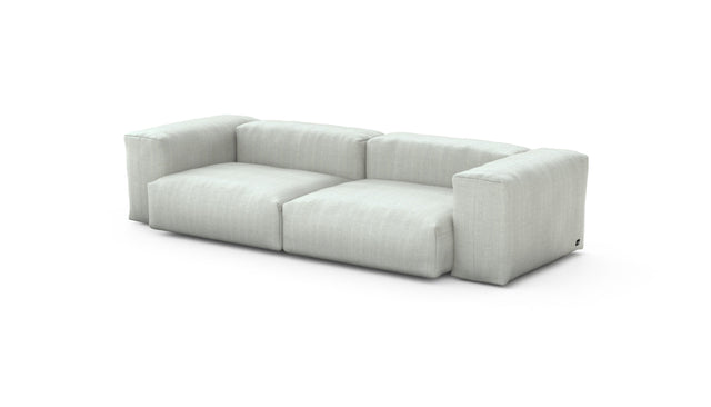 Preset two module sofa - herringbone - light grey - 272cm x 115cm