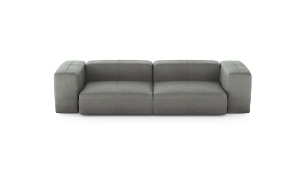 Preset two module sofa - leather - light grey - 272cm x 115cm