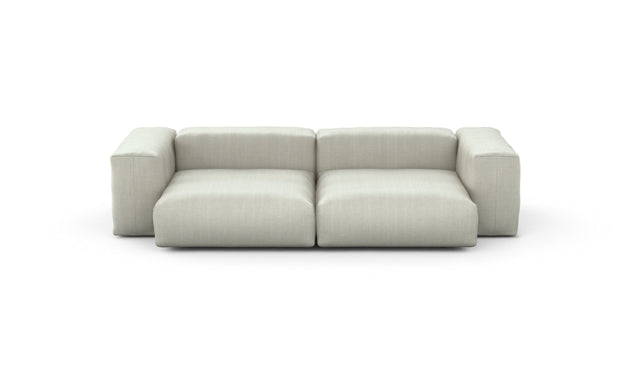 Preset two module sofa - herringbone - stone - 272cm x 136cm