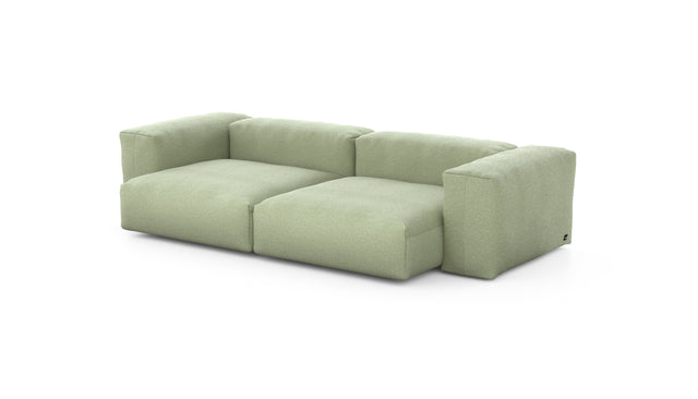 Preset two module sofa - linen - olive - 272cm x 136cm