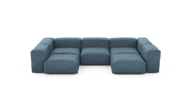 Preset u-shape sofa - pique - dark blue - 314cm x 199cm