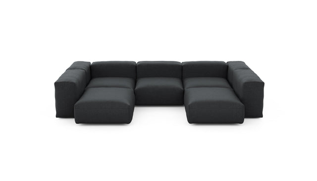 Preset u-shape sofa - linen - anthracite - 314cm x 220cm