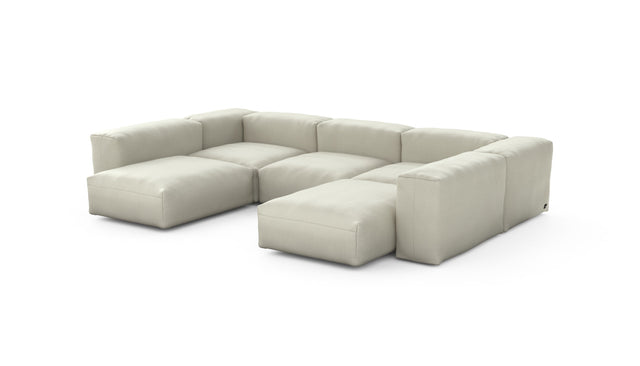 Preset u-shape sofa - pique - beige - 314cm x 220cm