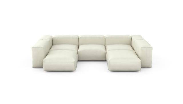 Preset u-shape sofa - pique - creme - 314cm x 220cm