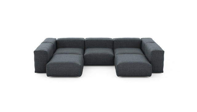 Preset u-shape sofa - pique - dark grey - 314cm x 220cm