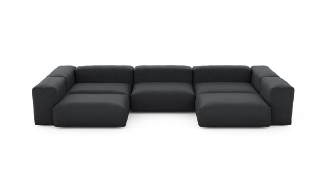 Preset u-shape sofa - linen - anthracite - 377cm x 199cm