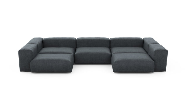 Preset u-shape sofa - pique - dark grey - 377cm x 199cm