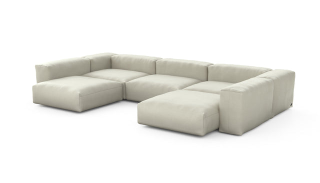 Preset u-shape sofa - pique - beige - 377cm x 220cm