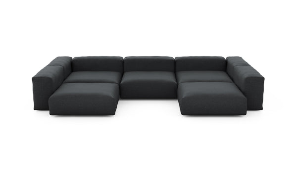 Preset u-shape sofa - linen - anthracite - 377cm x 241cm