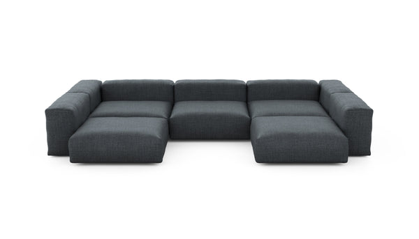 Preset u-shape sofa - pique - dark grey - 377cm x 241cm