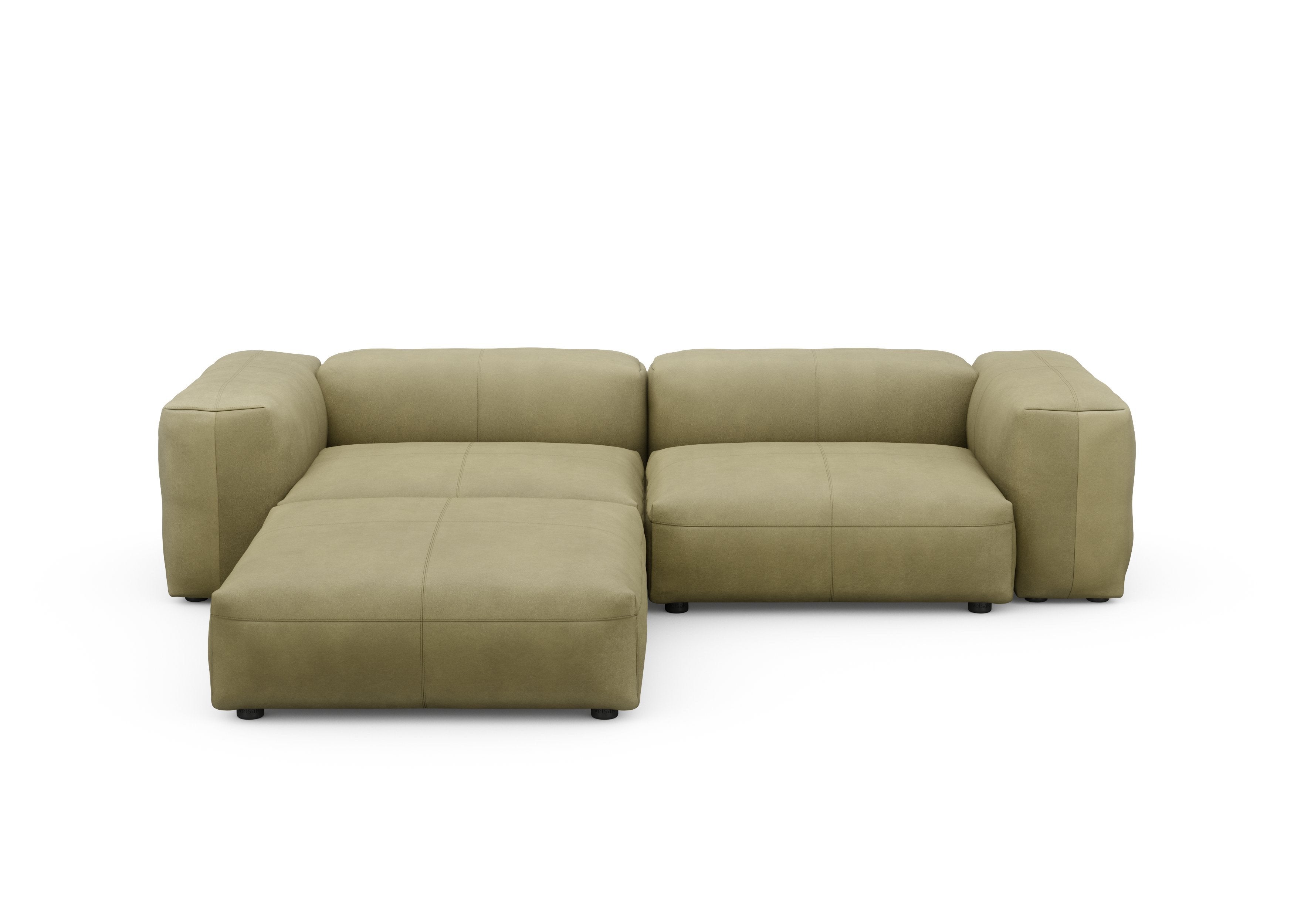 vetsak®-Corner Sofa L Leather olive