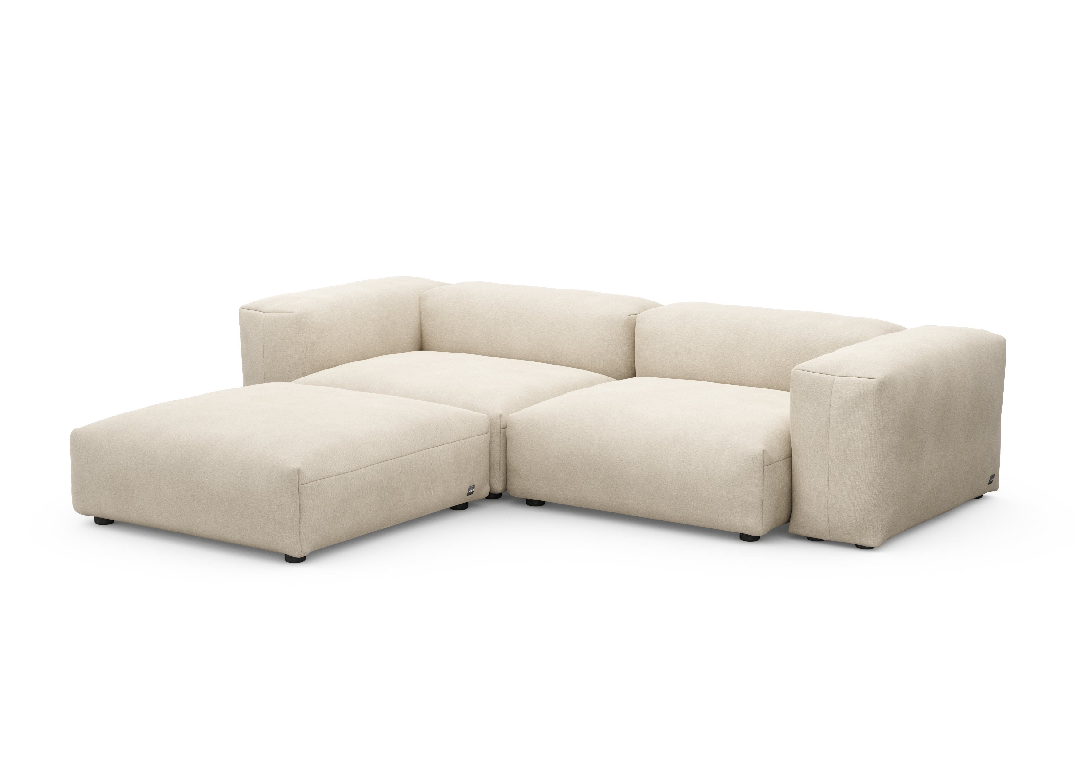 vetsak®-Corner Sofa L Linen platinum
