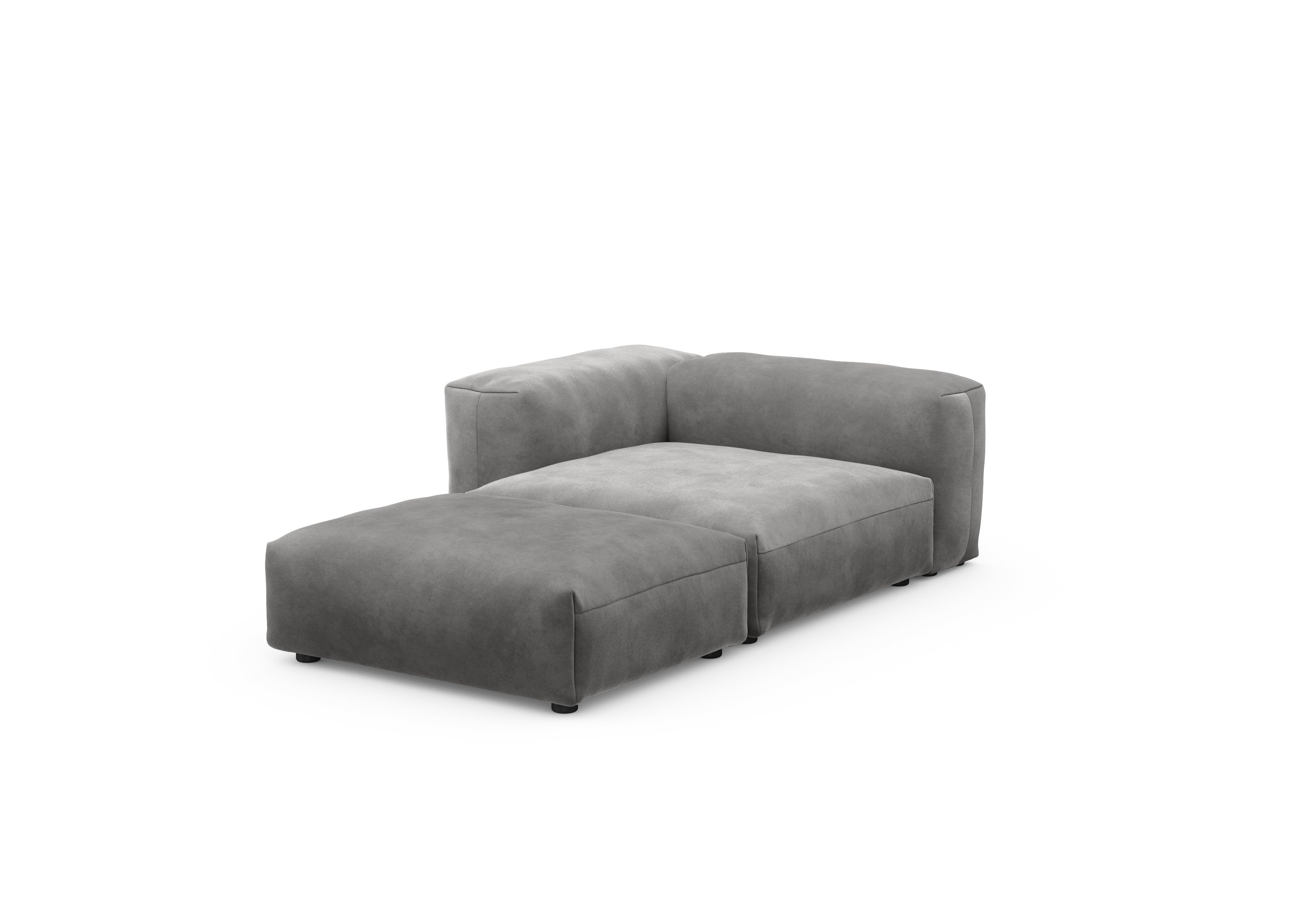 vetsak®-Sofa Daybed L Velvet dark grey