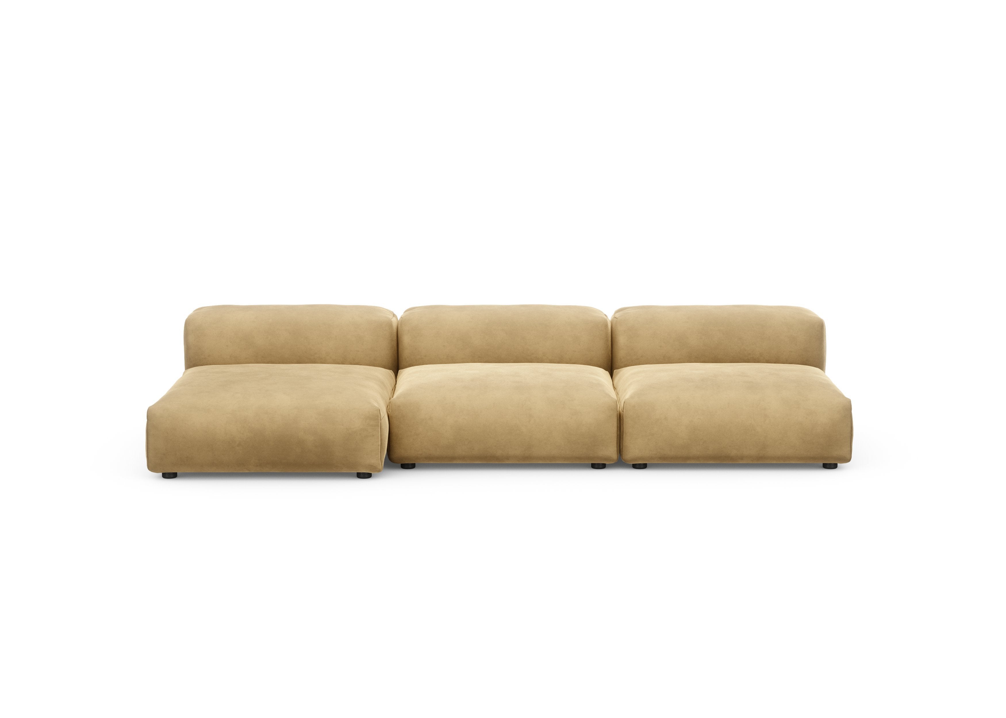 vetsak®-Three Seat Sofa L Velvet caramel