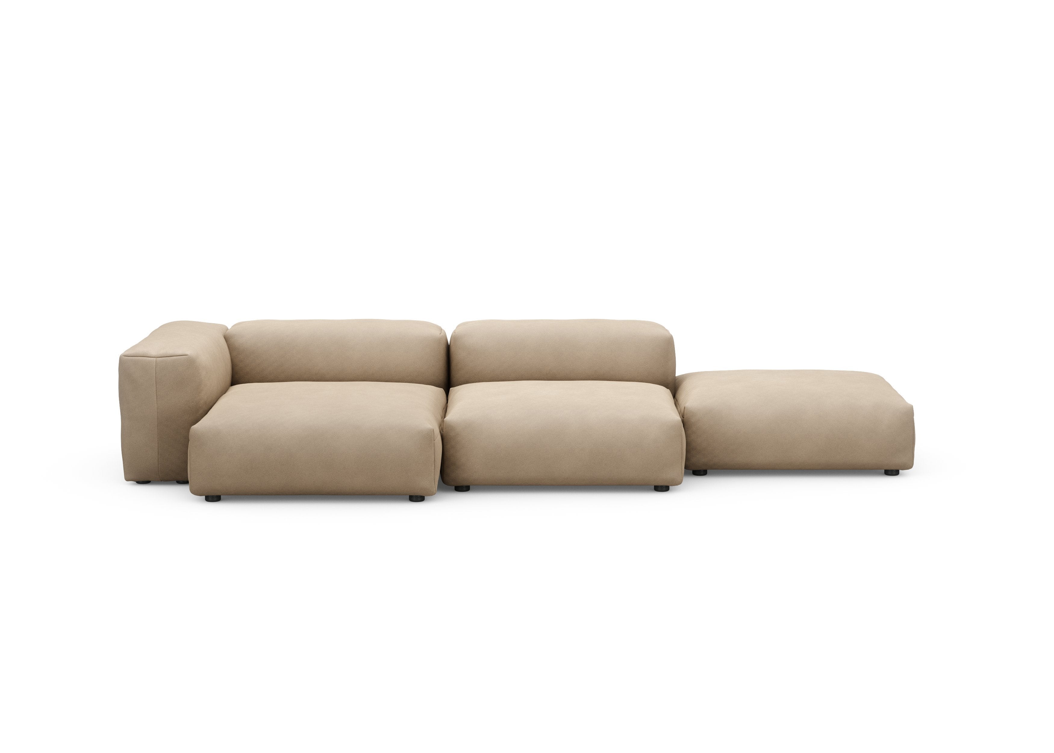 vetsak®-Three Seat Sofa L Canvas stone
