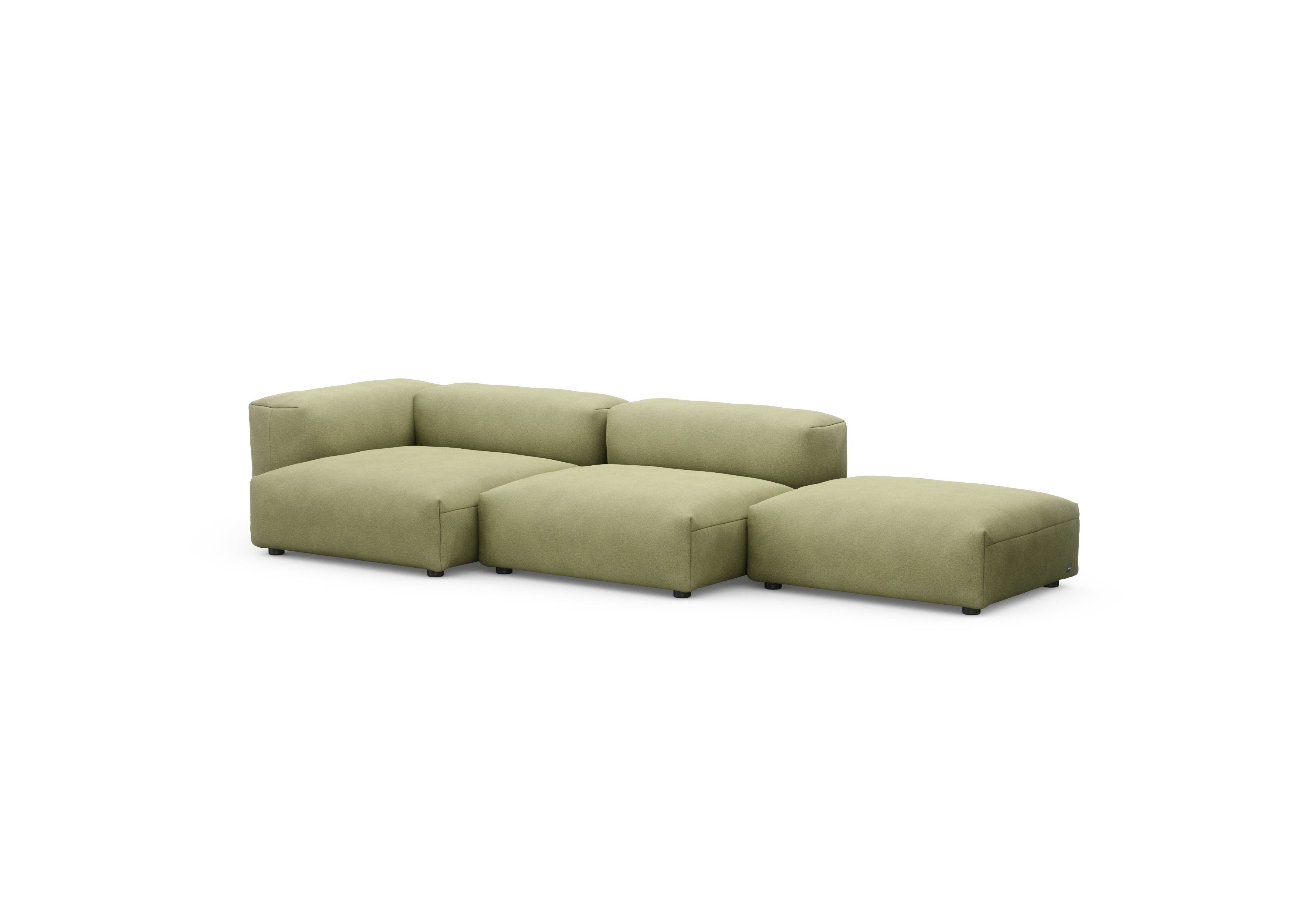 vetsak®-Three Seat Sofa L Linen olive