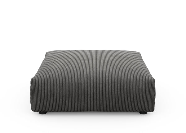 sofa seat - cord velours - dark grey - 105cm x 105cm
