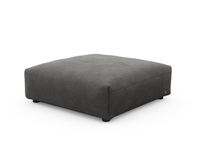 sofa seat - cord velour - dark grey - 105cm x 105cm