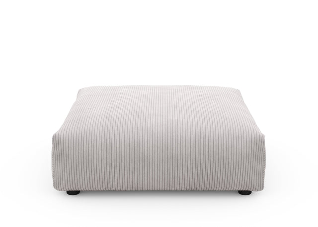 sofa seat - cord velour - platinum - 105cm x 105cm