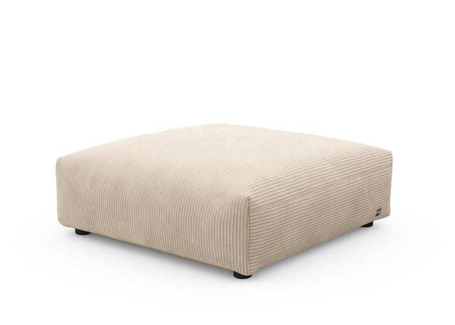 sofa seat - cord velour - sand - 105cm x 105cm