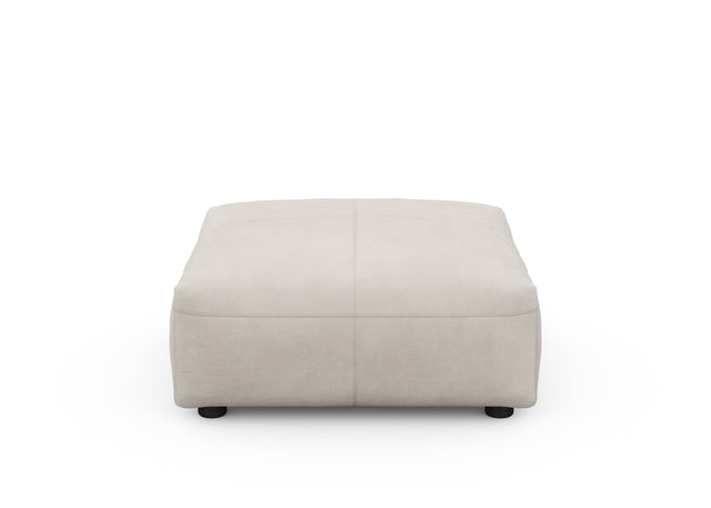 sofa seat - leather - light grey - 84cm x 84cm