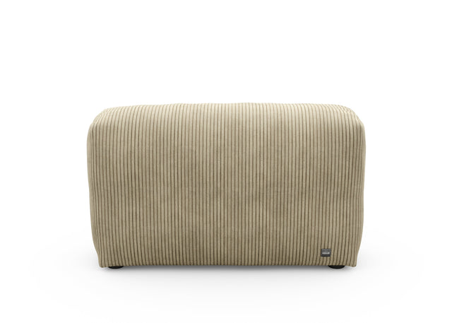 sofa side - cord velour - khaki - 105cm x 31cm