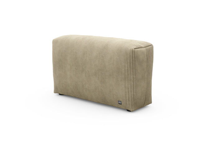 sofa side - cord velour - khaki - 105cm x 31cm