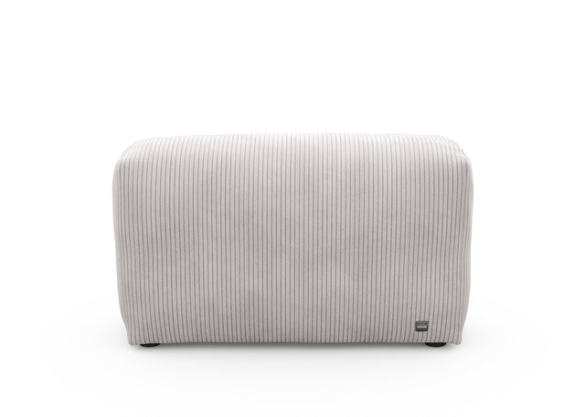sofa side - cord velour - platinum - 105cm x 31cm