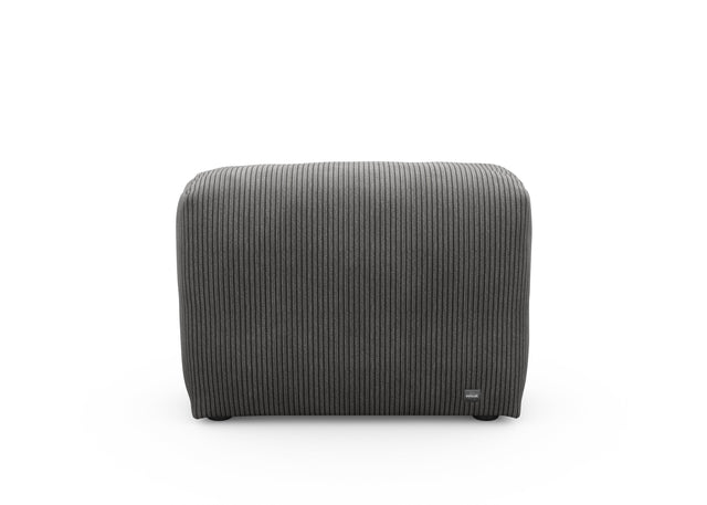 sofa side - cord velour - dark grey - 84cm x 31cm