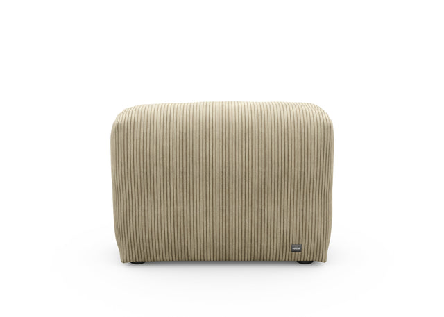 sofa side - cord velour - khaki - 84cm x 31cm