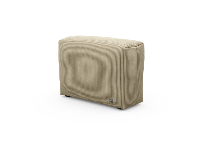 sofa side - cord velour - khaki - 84cm x 31cm