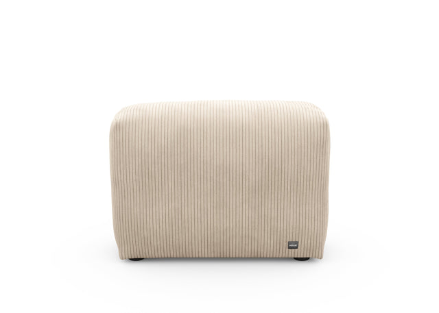 sofa side - cord velour - sand - 84cm x 31cm