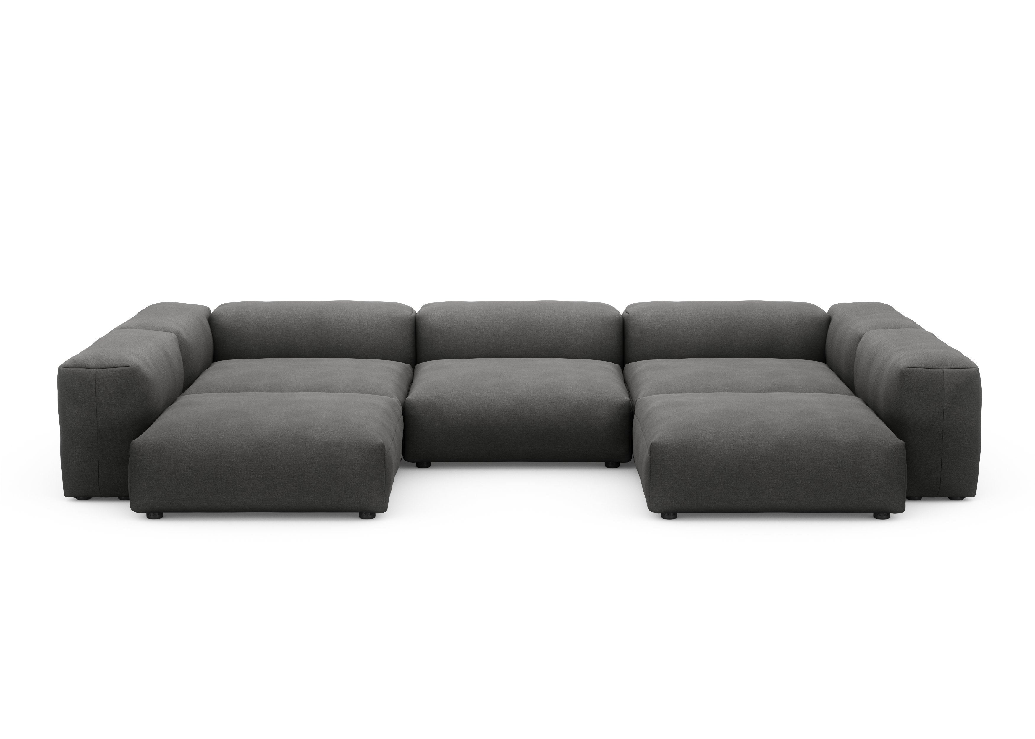 vetsak®-U-Shape Sofa L Linen anthracite