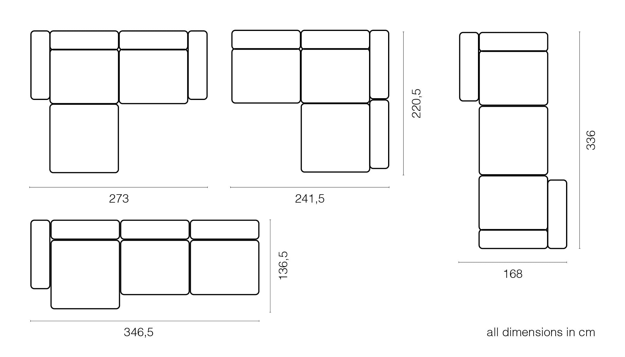 vetsak®-Corner Sofa L Linen anthracite