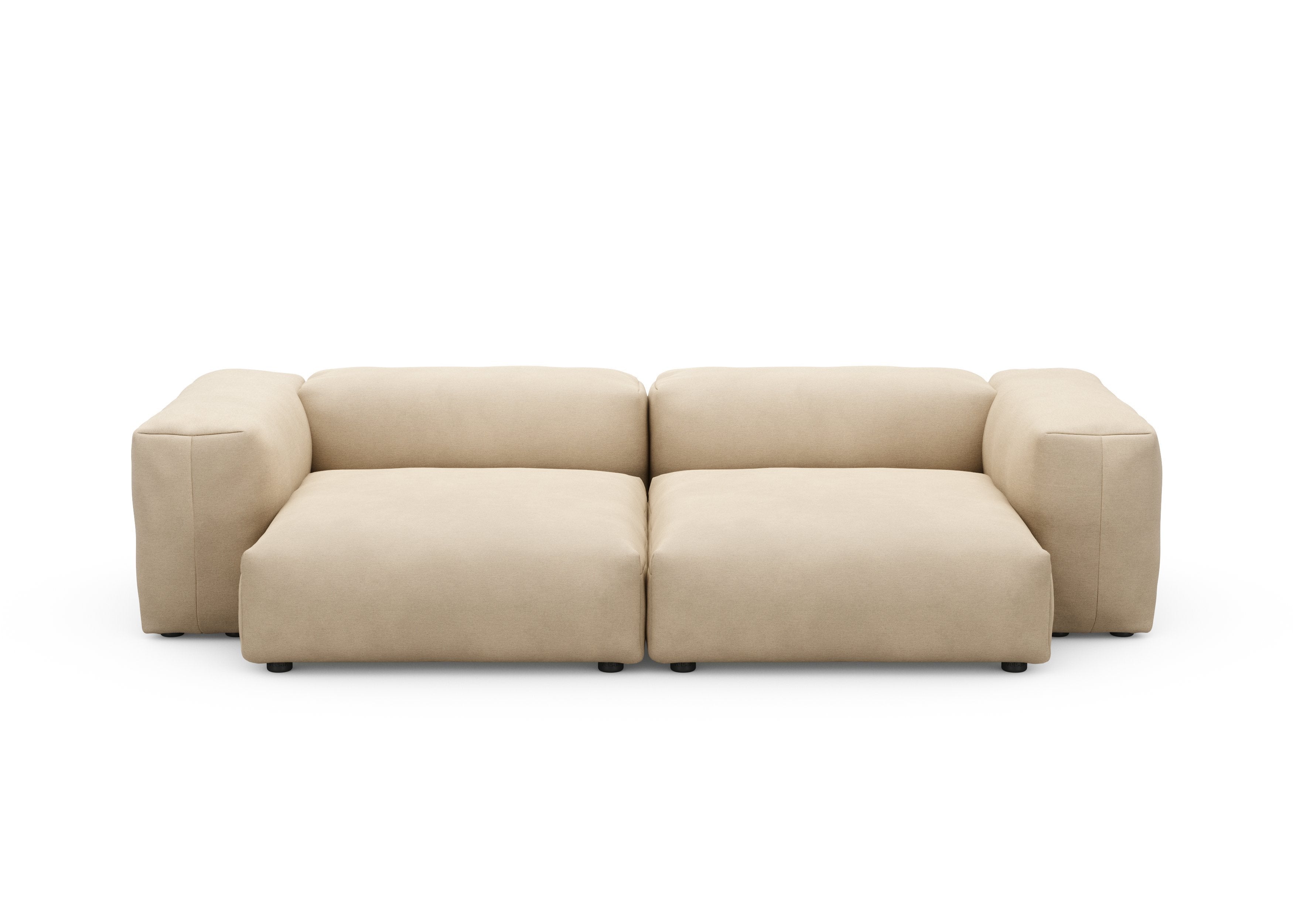 vetsak®-Two Seat Sofa L Canvas beige