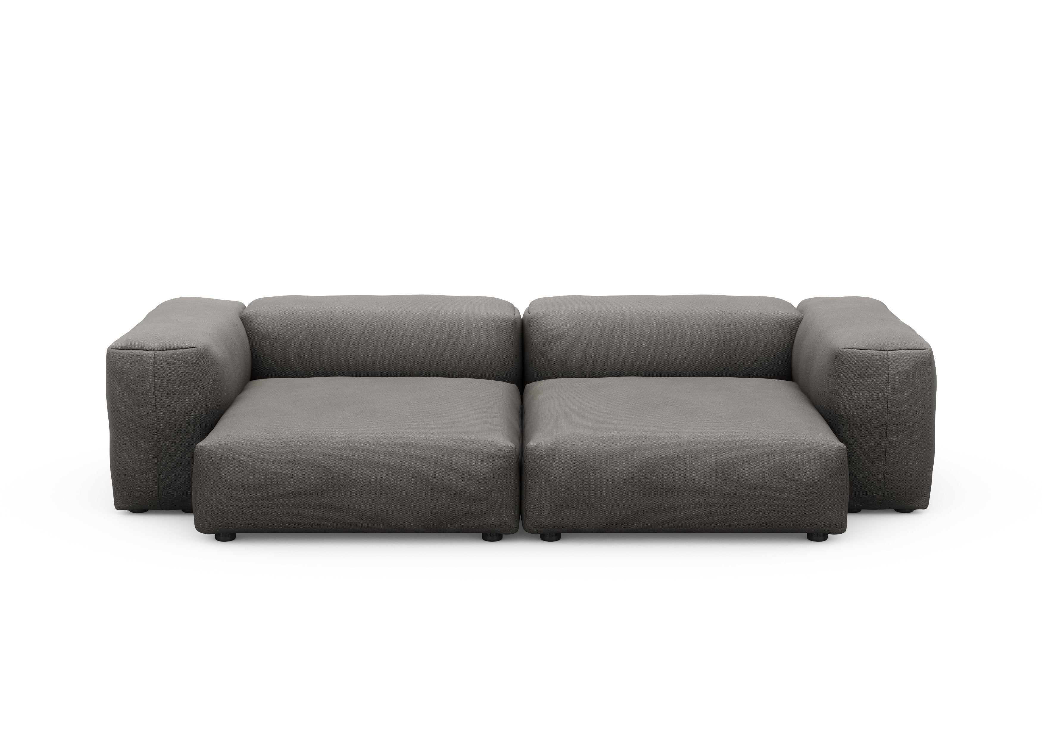 vetsak®-Two Seat Sofa L Canvas dark grey