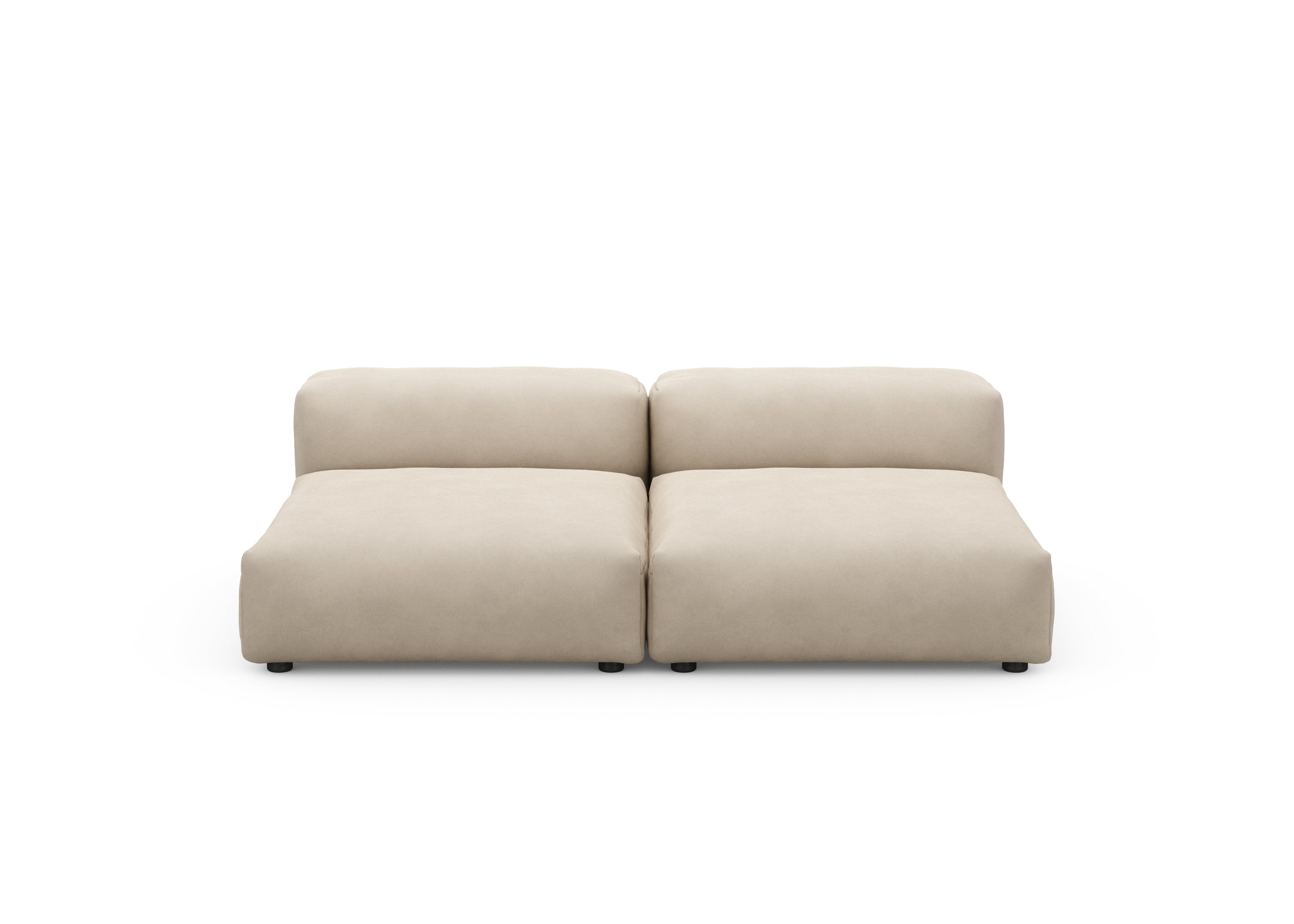 vetsak®-Two Seat Lounge Sofa L Canvas sand