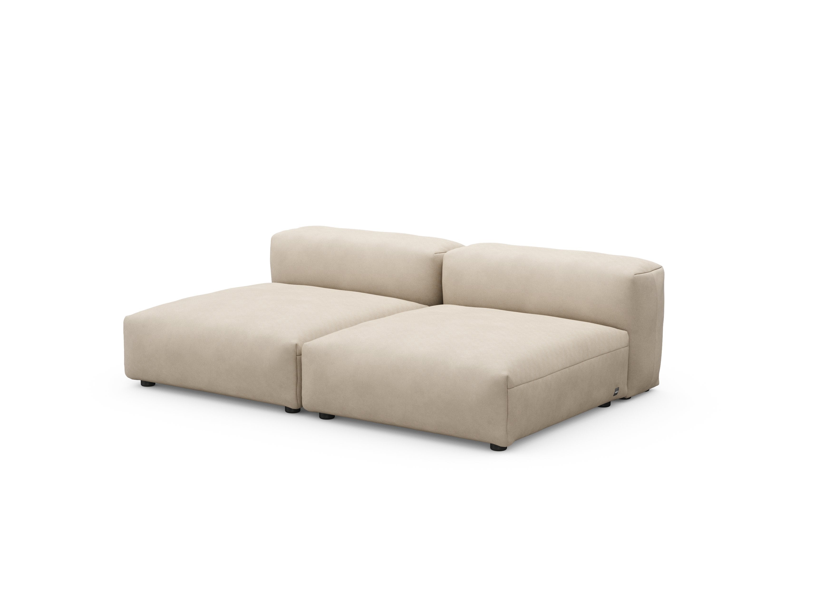vetsak®-Two Seat Lounge Sofa L Canvas sand