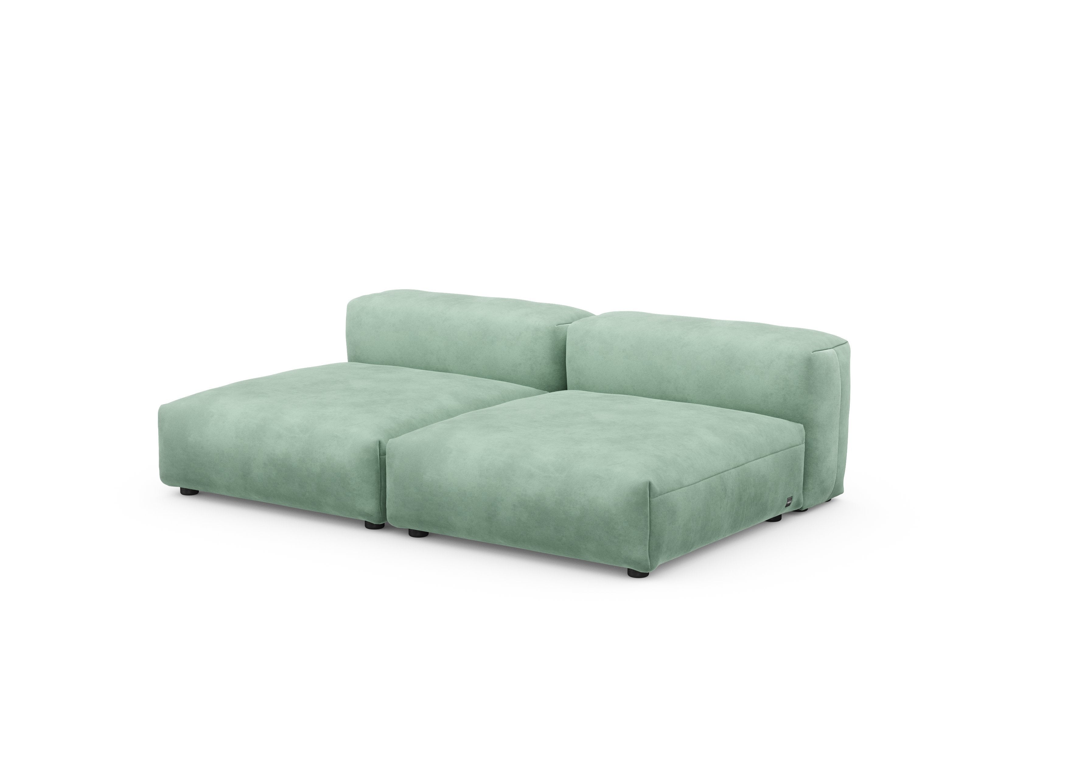 vetsak®-Two Seat Lounge Sofa L Velvet mint