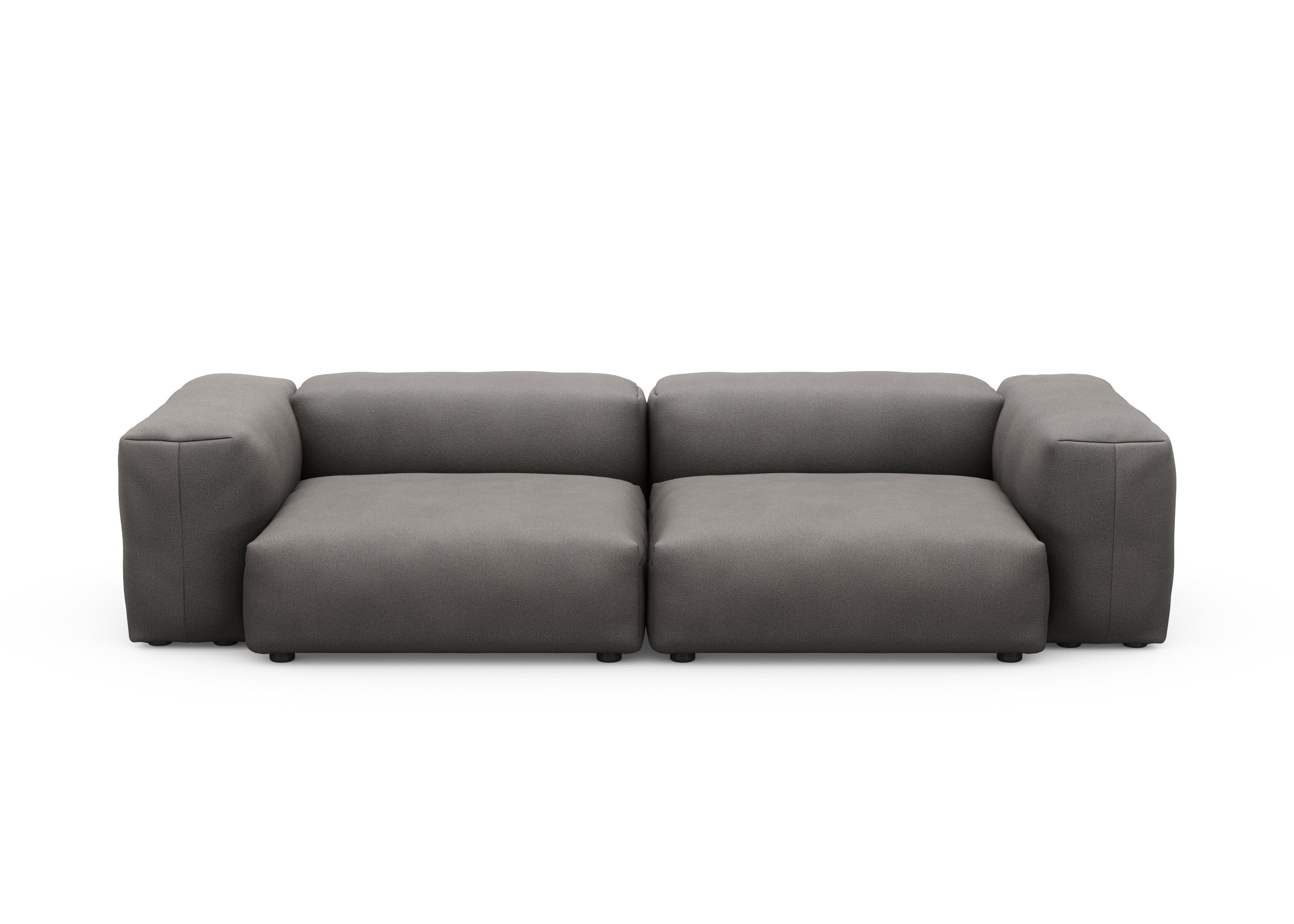 vetsak®-Two Seat Sofa M Canvas dark grey