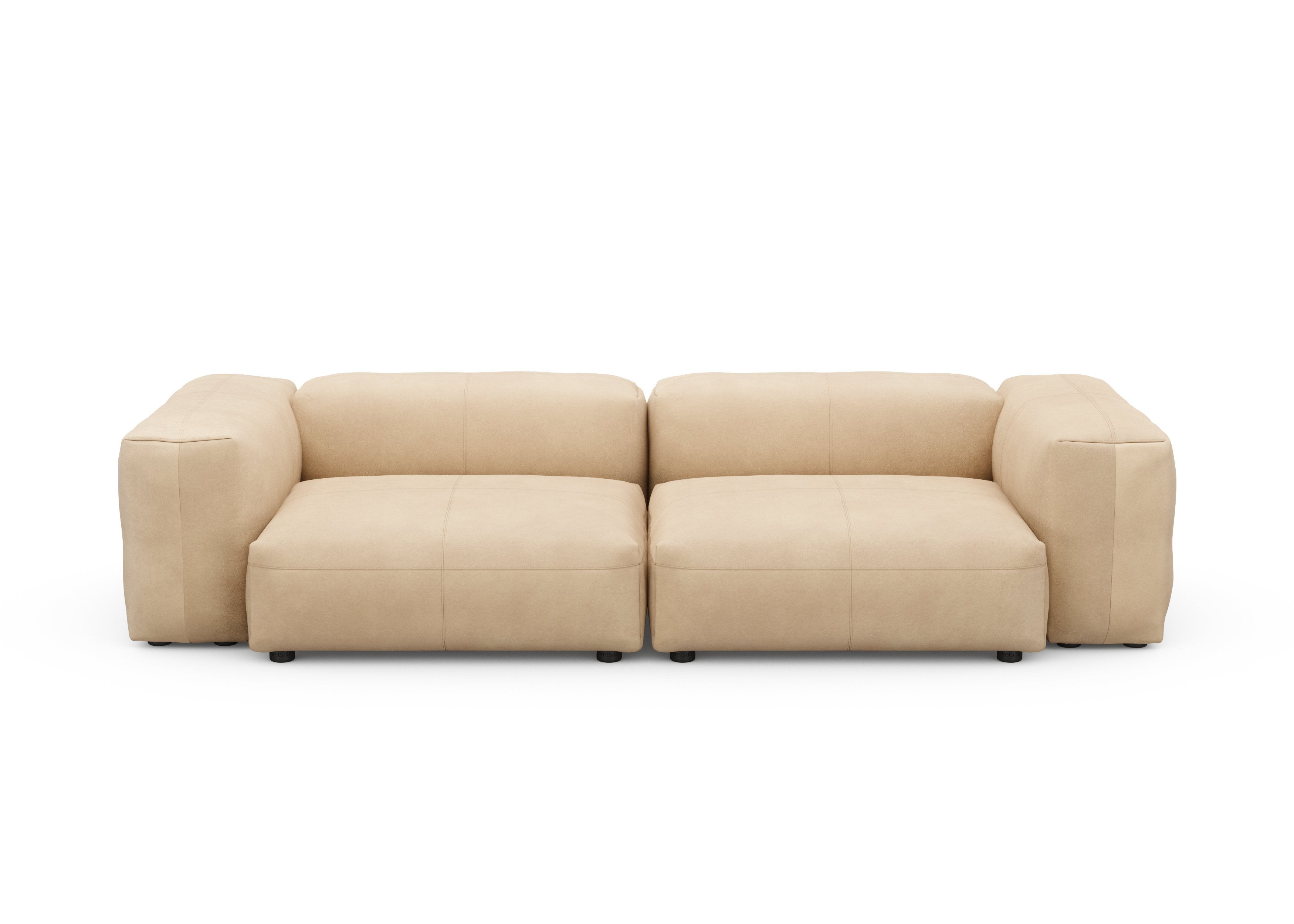 vetsak®-Two Seat Sofa M Leather beige