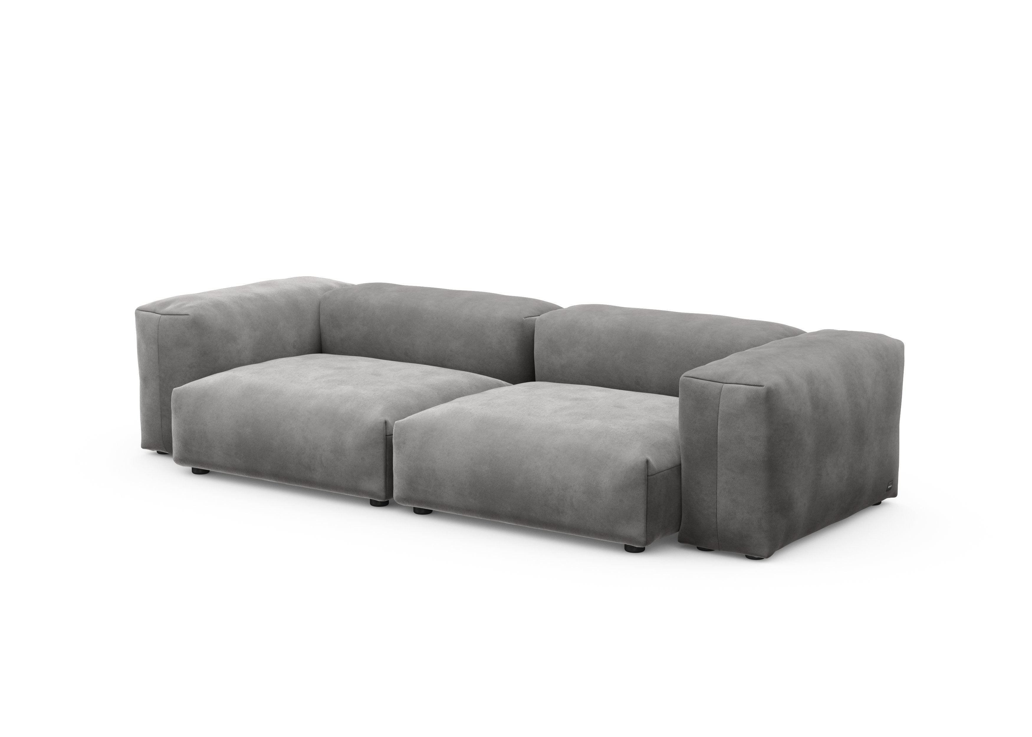 vetsak®-Two Seat Sofa M Velvet dark grey