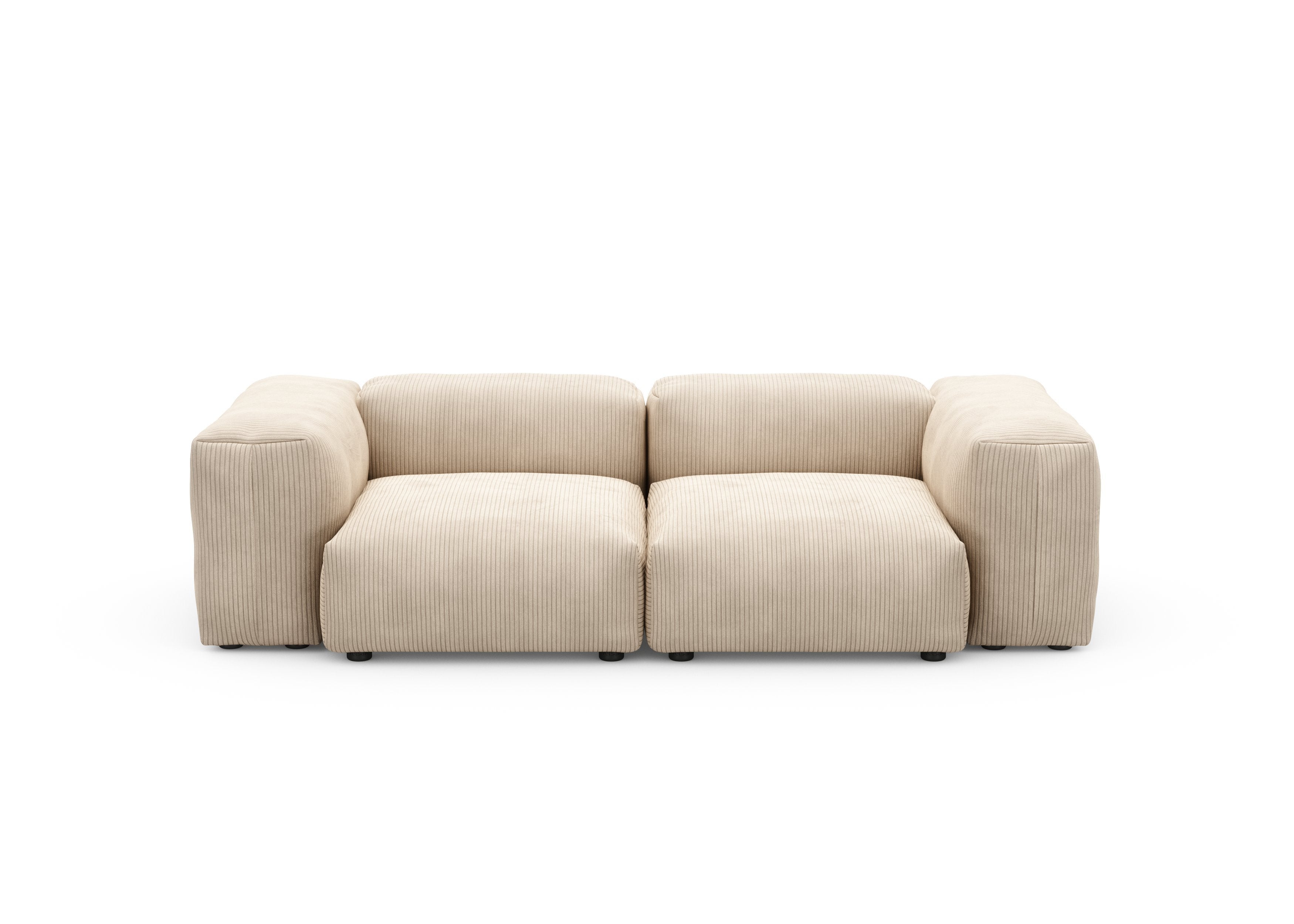 vetsak®-Two Seat Sofa S Cord Velours sand