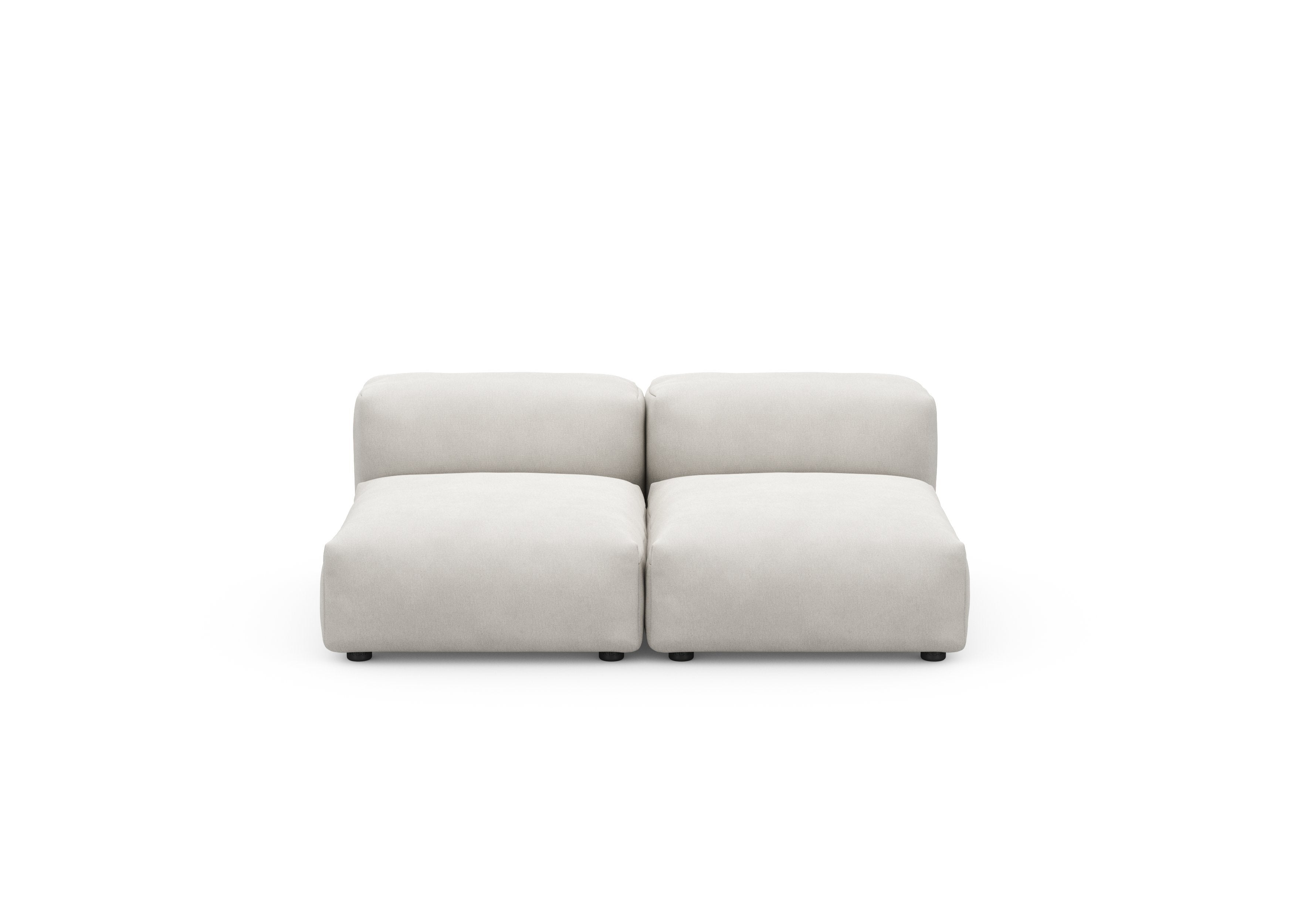 vetsak®-Two Seat Lounge Sofa S Canvas light grey