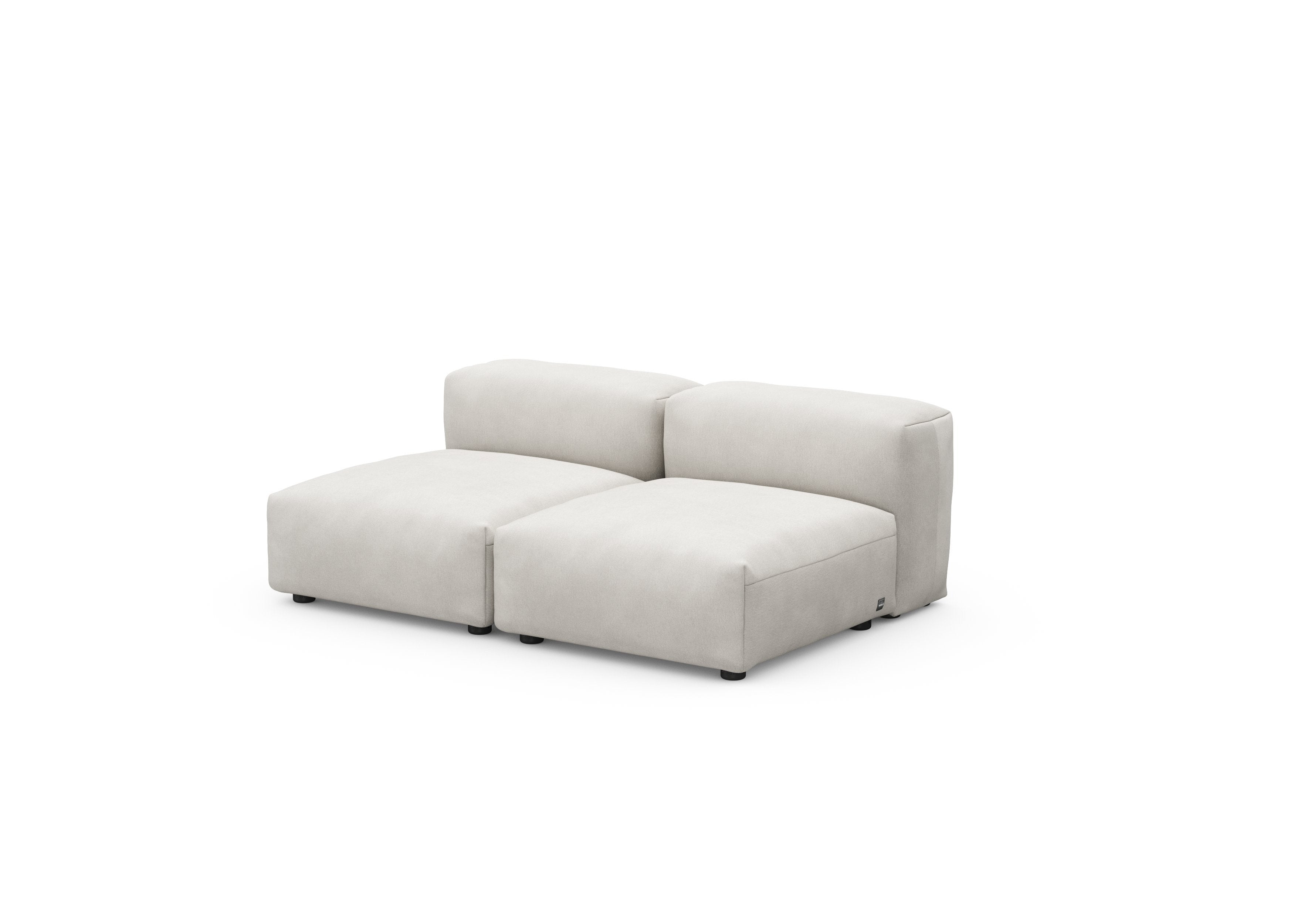 vetsak®-Two Seat Lounge Sofa S Canvas light grey