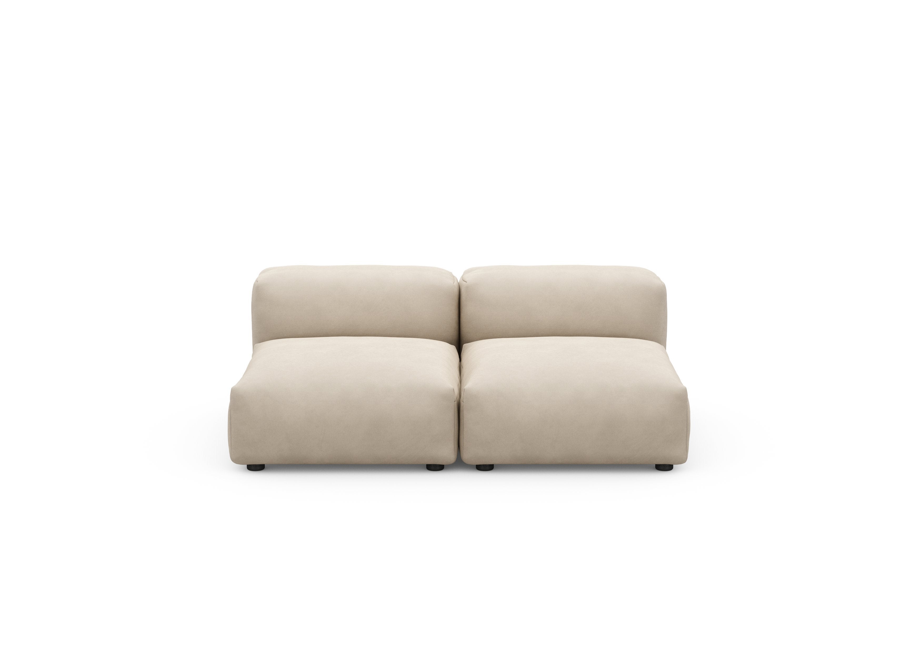 vetsak®-Two Seat Lounge Sofa S Canvas sand